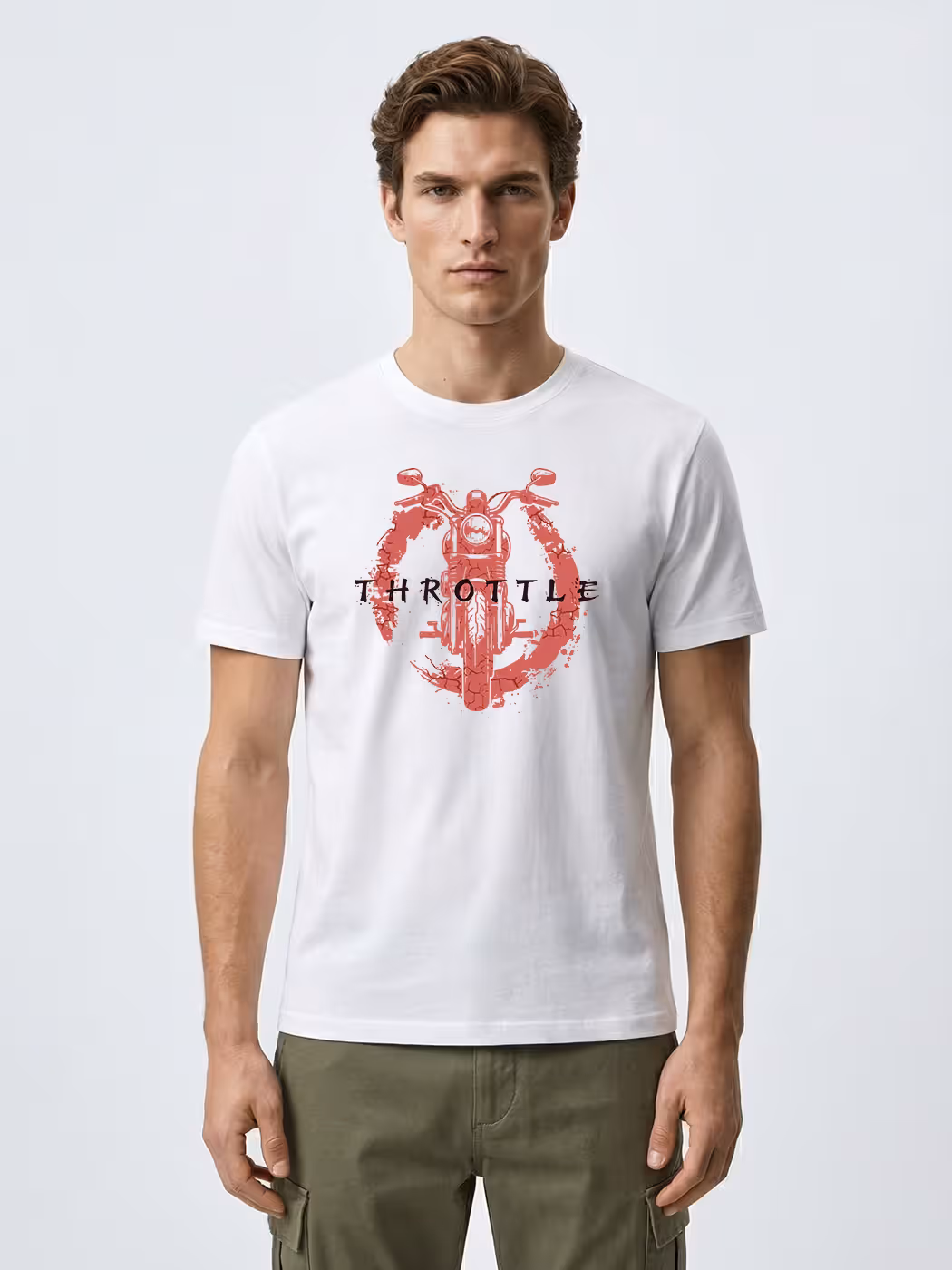 Throttle Rush T-Shirt For Men - Half Sleeve