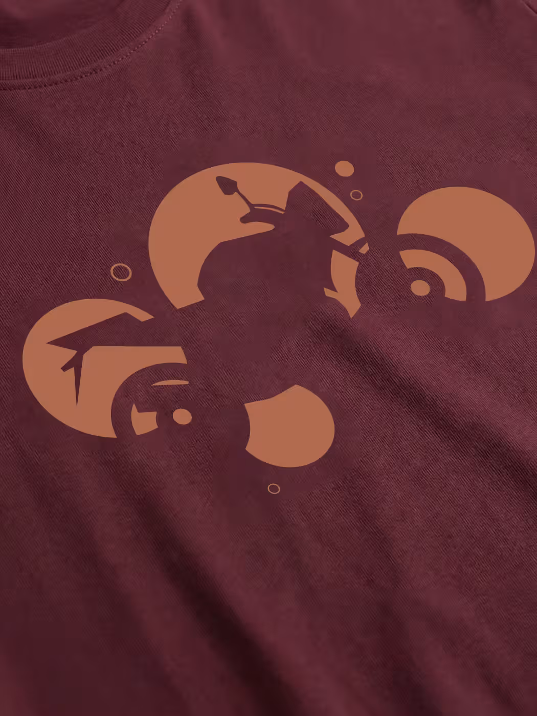 Abstract Bike T-Shirt For Men - Half Sleeve 2