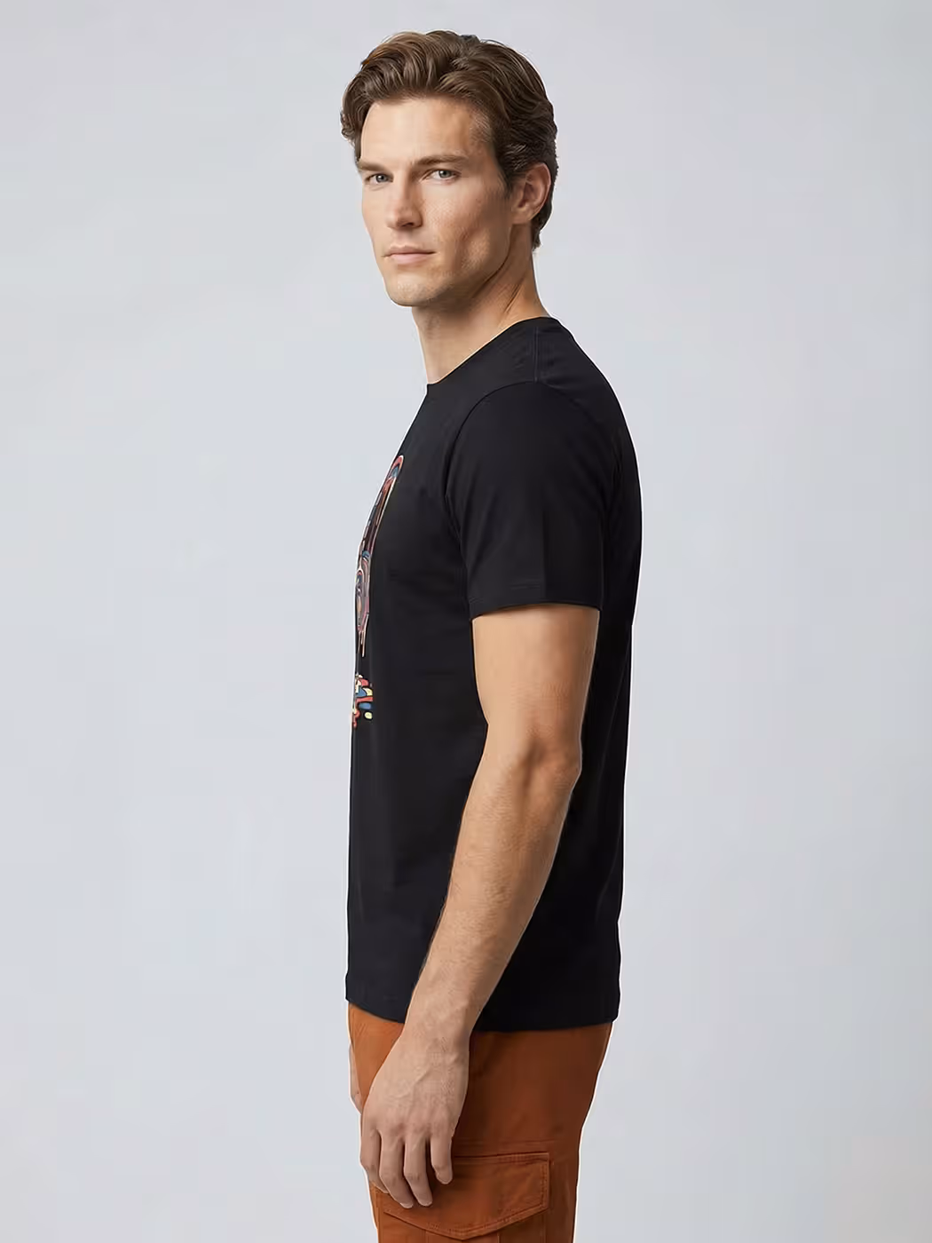 Melting Headphones T-Shirt For Men - Half Sleeve 4