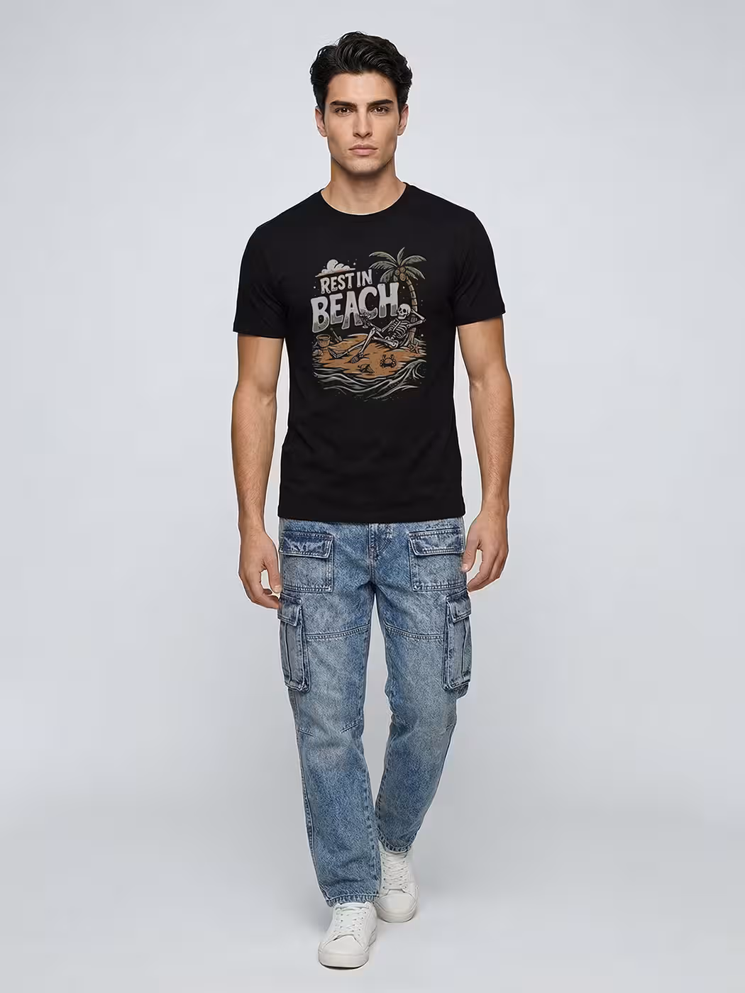 Rest in Beach T-Shirt For Men - Half Sleeve 5
