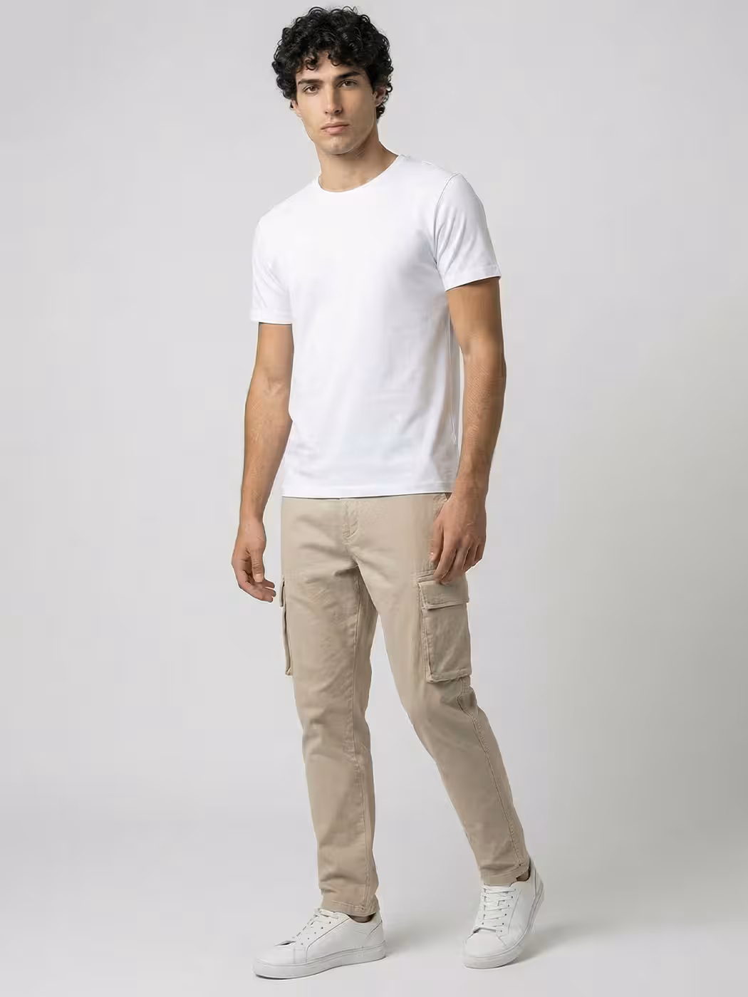 Men's Plain White Half Sleeve Round Neck T-Shirt 4