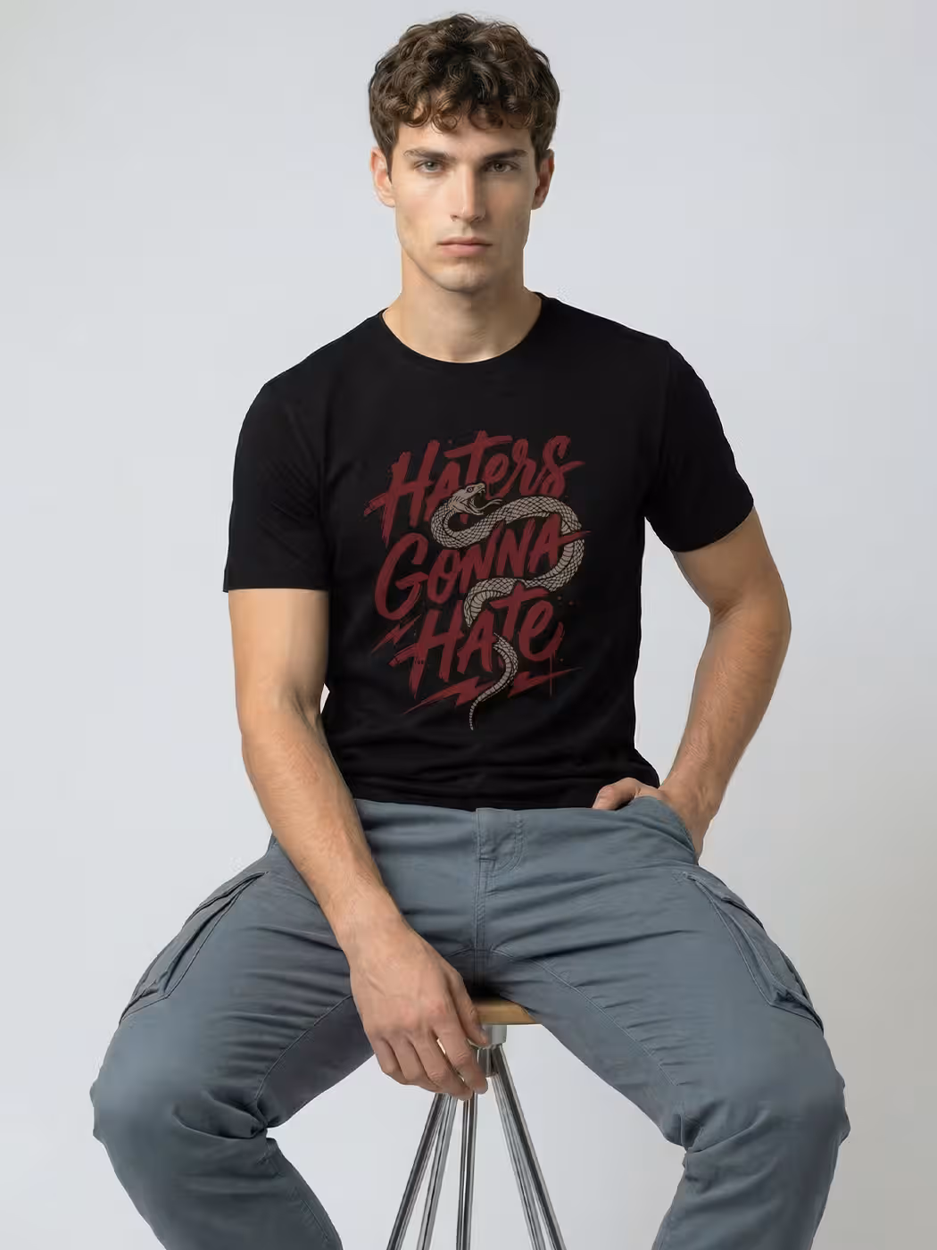 Haters Gonna Hate T-Shirt For Men - Half Sleeve 6