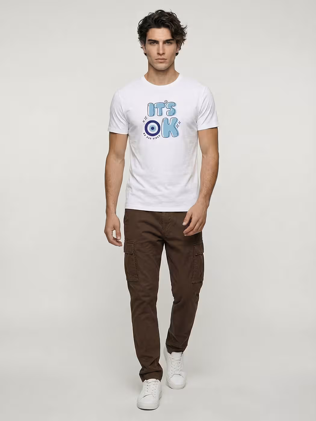 No Bad Vibes T-Shirt For Men - Half Sleeve 5