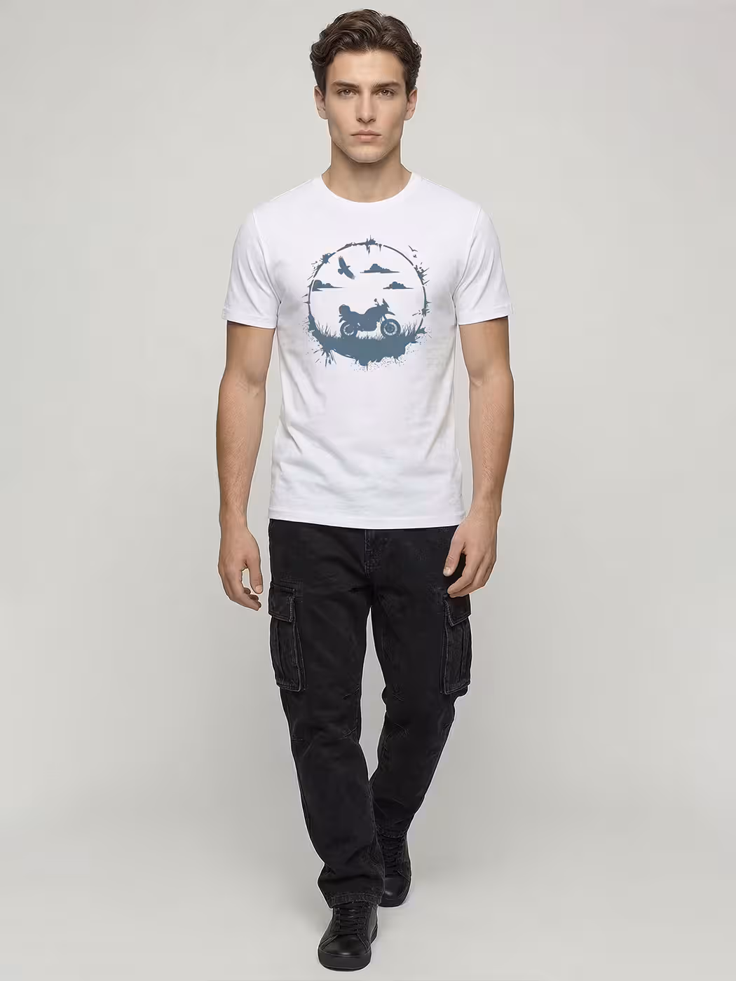 Freedom Rider T-Shirt For Men - Half Sleeve 5