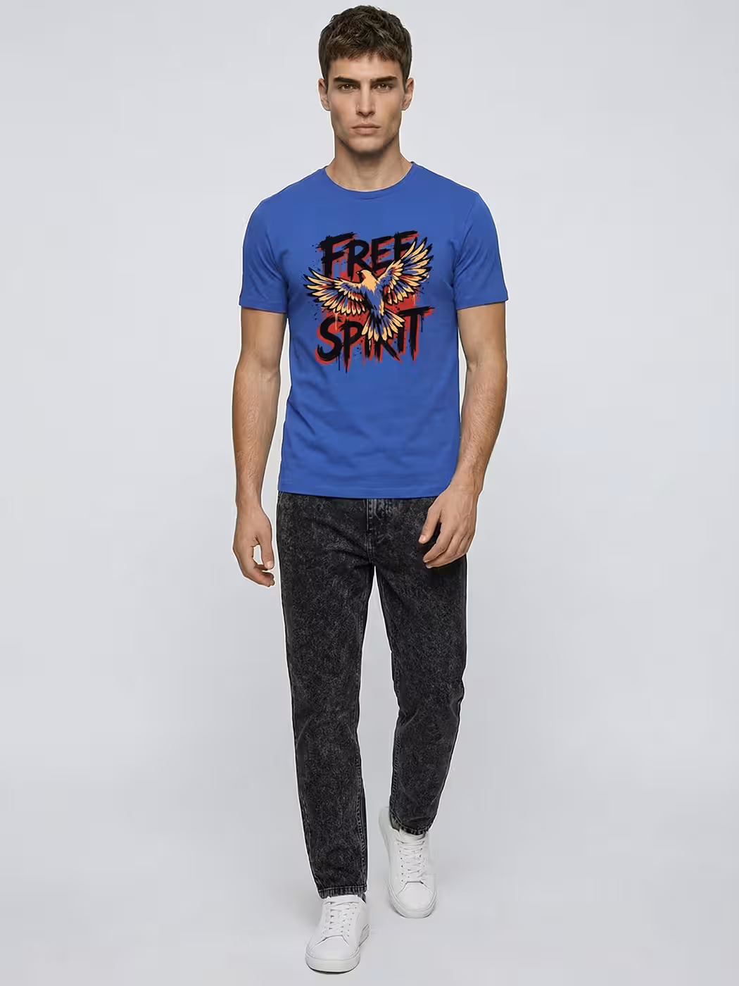 Free Spirit T-Shirt For Men - Half Sleeve 5
