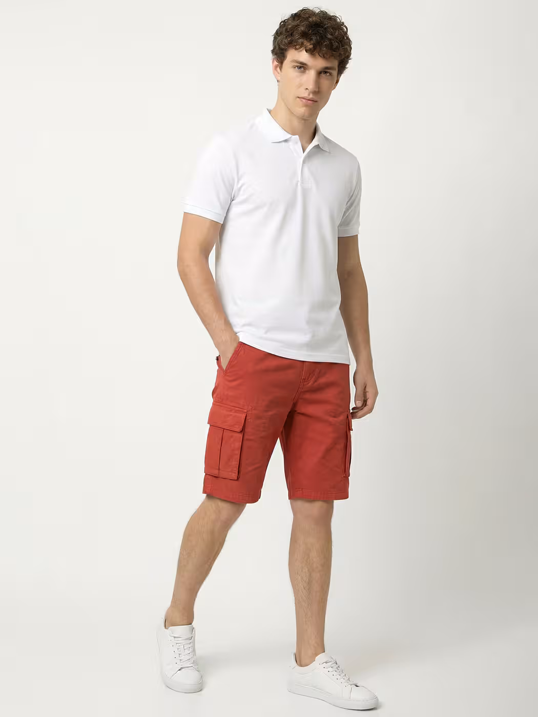 Men's Plain White Half Sleeve Polo T-Shirt 4