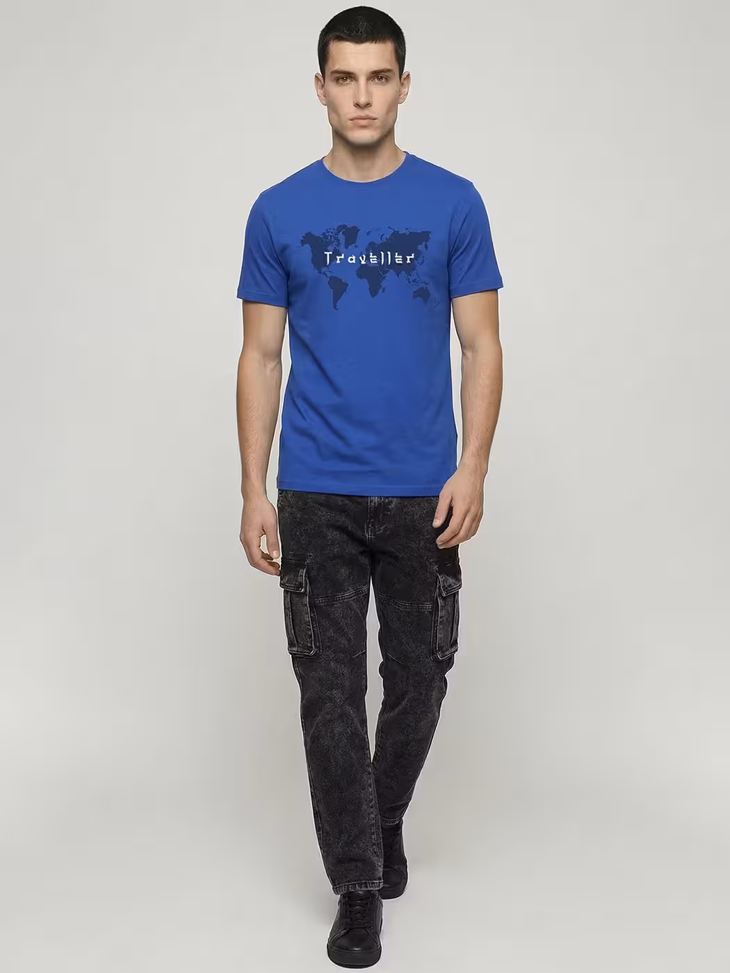 Traveller World T-Shirt For Men - Half Sleeve 5