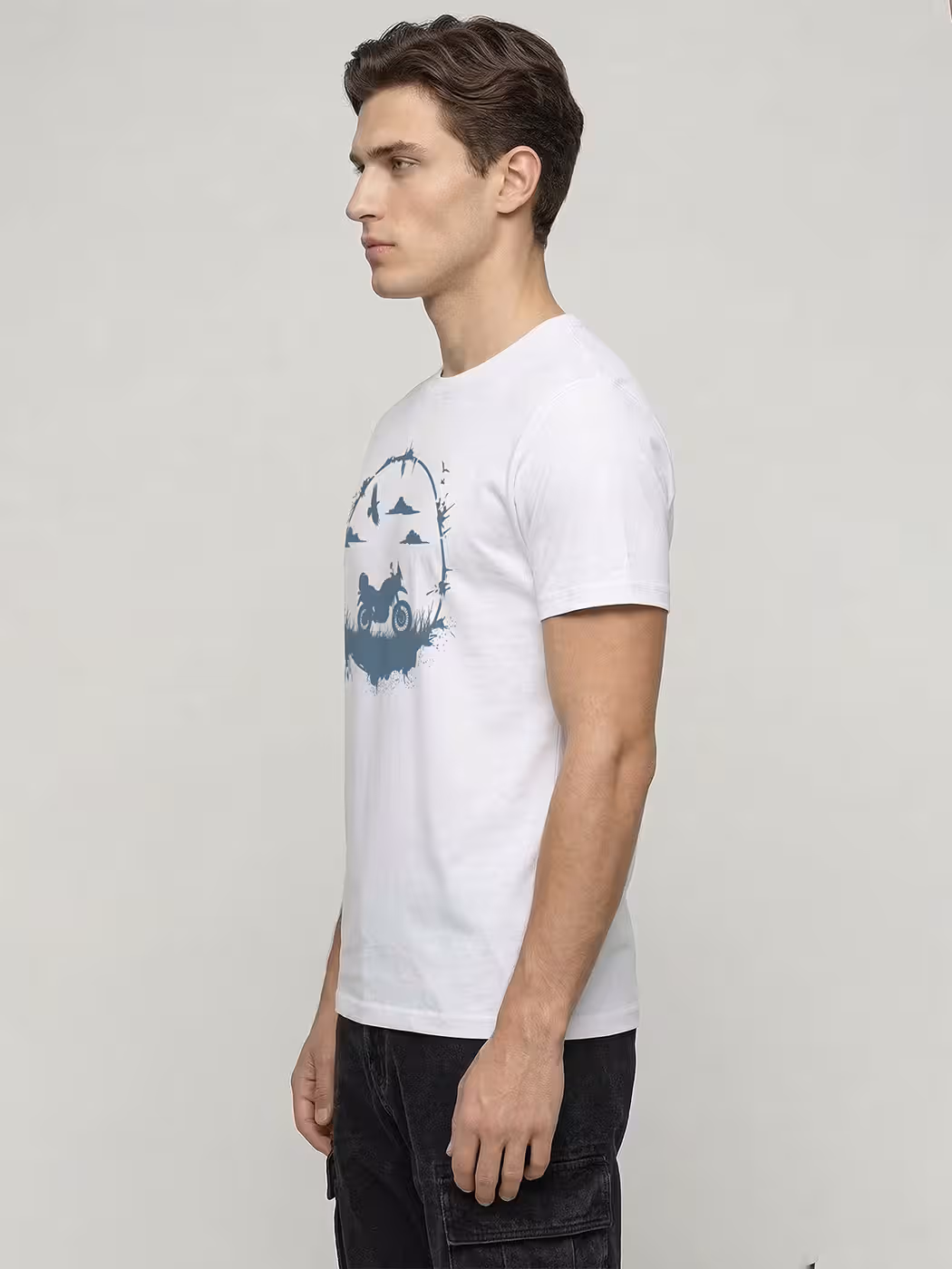 Freedom Rider T-Shirt For Men - Half Sleeve 4