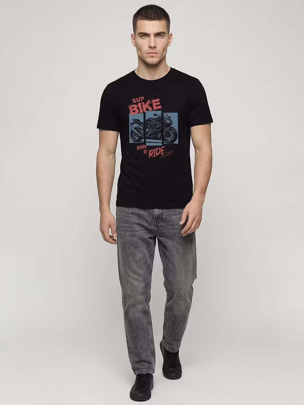 Born to Ride T-Shirt For Men - Half Sleeve 5