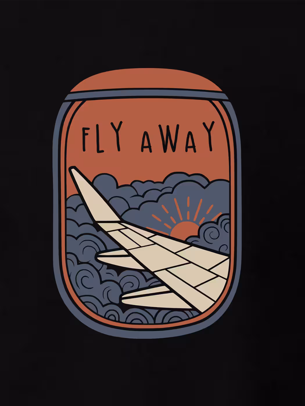 Fly Away T-Shirt For Men - Half Sleeve 2